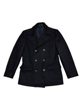 LAUREN RALPH LAUREN WOOL Designer Winter Business Casual Pea Coat Youth 14R